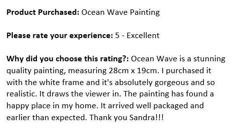 20220320 OCEAN WAVE feedback - Sandra Burns ART