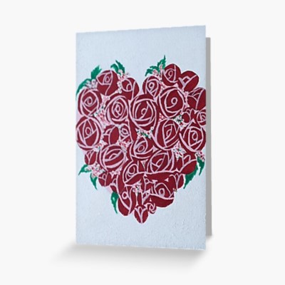 Heart of Roses greeting cards | Sandra Burns ART